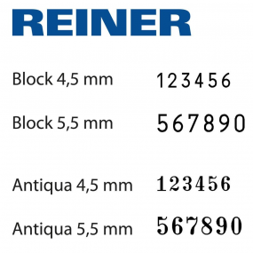 Paginierstempel B2 6stlg. 4,5mm Antiqua