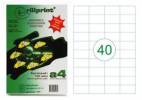 Rillstab Rillprint Etiketten 59158