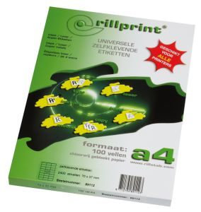 Rillstab Rillprint Etiketten 59116