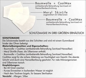 Schutzmaske 3-Schichten Medium weiß