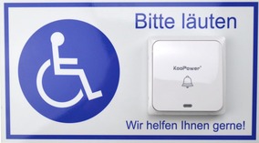 Aluschild mit integrierter Funkglocke