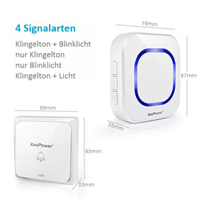 Aluschild mit integrierter Funkglocke