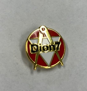 Pin aus Metall mit Hartemail