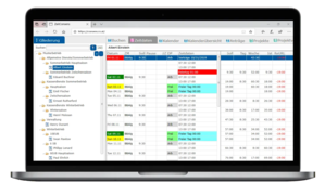 Zeiterfassung Zeitdatenansicht