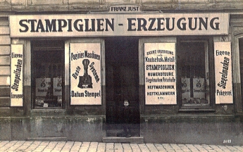 Das Geschäftsportal im Jahr 1917